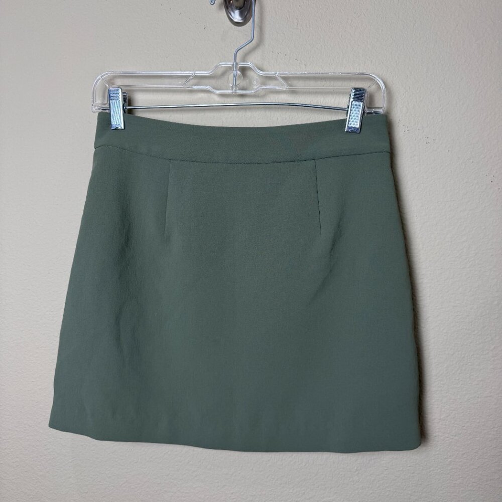Aritzia Wilfred Button Front Lined Mini Skirt Siz… - image 4
